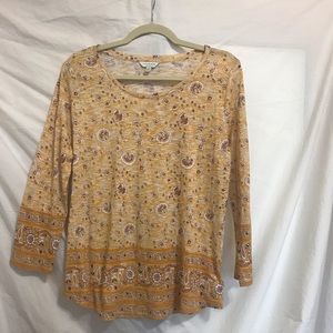Lucky Brand Boho Long Sleeve Tee